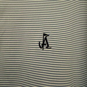 Greyson Light Blue and White Striped Top